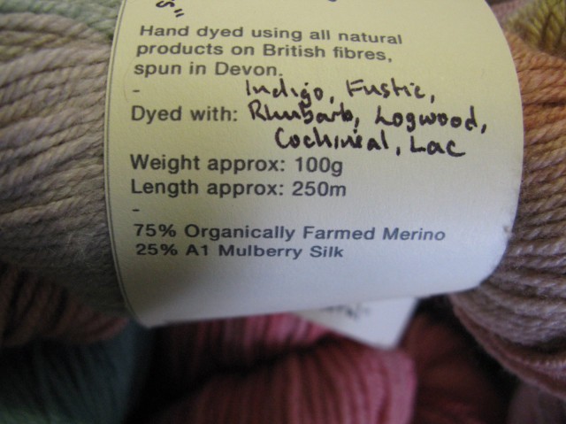 natural dyed yarn